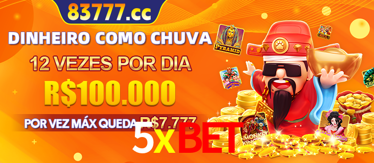 Banner do programa de recompensas Recomende para amigos do 5xbet, detalhando os bônus por convidar amigos, com prêmios que chegam a R$288.888.