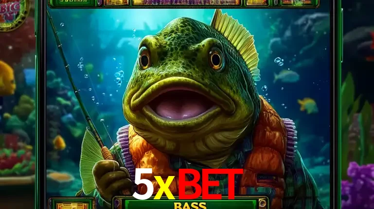 Personagem de peixe pescador do popular jogo de slot com tema de pescaria, uma das emocionantes opções de caça-níqueis para jogar e ganhar no cassino 5xbet.
